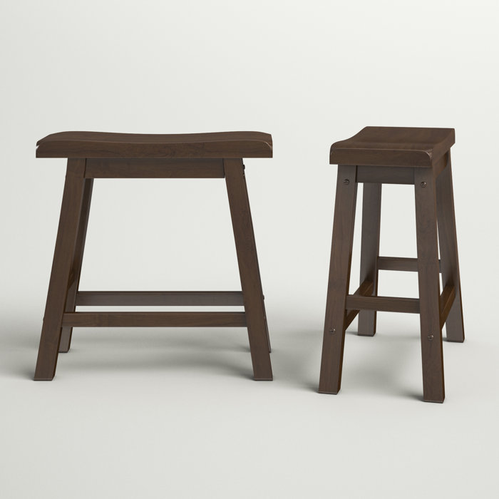 Andover Mills™ Bates 18'' Tall Solid Wood Utility Stool & Reviews Wayfair